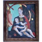 Кищенко А.М "Мадонна с младенцем", 1979г. Холст, масло. Размер 44,5х37 см.