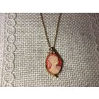 Кулон Камея Целлулоид Англия винтаж