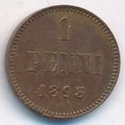 1 пенни 1893 год _состояние ХF+