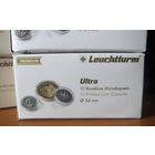 Капсулы для монет Leuchtturm Ultra 34 мм. Упаковка 10 штук. Подходят для рублей Николая II.