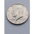 50 центов США 1967 года, серебро 400 пробы. 122