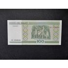 100 рублей 2000 года. Беларусь. Серия кА. UNC