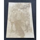 Фотооткрытка 1 Мировая война / Немецкие офицеры полевая униформа образца M1910 / подписана 1918