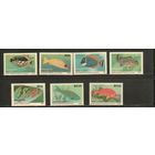 Мальдивы-1989(Мих.1349-1356) , **  , Морская  Фауна , Рыбы, (полная серия)