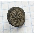Старинная пуговица дробница с рубля