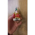 Игрушка елочная СССР мальчик на саласках