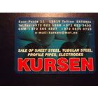 Календарик 2006 г.  KURSEN  (Таллинн).