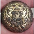 Редкая пуговица с гербом рода Скирмунты размер (30мм)