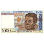 Мадагаскар 1000 франков образца 1994 года UNC p76a