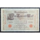 1000 марок Германия 1910 г. (красная печать, Nr A)