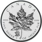 Канада 5 долларов 2012г. "Кленовый лист. Год дракона". СЕРЕБРО 31,10гр.(1 oz).