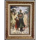 Стельмашонок В.И-Народный художник."Присяга",1967г.К/М.35х23,5 см.