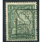 Британские колонии - Ньюфаундленд - 1928г. - карта, 1 с - 1 марка - гашёная [Mi 129]. #3-WB-94-A-1