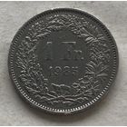 Швейцария 1 франк 1985