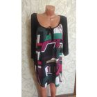 Интересная блуза Jessica на 66-68 размер. Отличный состав: 95% вискоза, 5% эластана. Длина 79 см, ПОгруди 73 см.