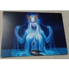 Посткроссинг. Открытка Русалка (10х15). Прошла почту. Художественные марки, чёткий штемпель.