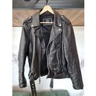 Байкерская куртка, из натуральной кожи.