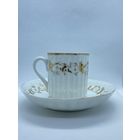 Чайная пара. Дунашовъ. Чашка блюдце. Костяной фарфор. Редкость!