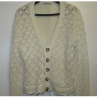 Вязанная Новая Ажурная Кофта Джемпер Кружево Пуговицы Трикотаж Хлопок Анталия