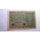 Германия Ro62b . 50 марок 1919 г. ( В верхнем левом углу - Reihe 2 )