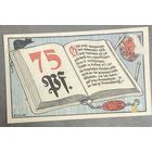 Нотгельд 75 пфеннигов 1921 год. Брауншвейг,. Веймарская республика