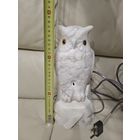 Большой мраморный светильник (ночник) сова, СССР 1950-60 года