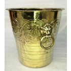 Латунное ведёрко для шампанского, льда.  Середина прошлого века.