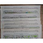 Карты 1:200 000 (в 1 см 2 км) различных частей Беларуси. 1989-1991. 8 шт. Цена за 1.