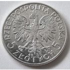 5 злотых 1933 год.  СОСТОЯНИЕ!!! три точки на КОРОНЕ!!!