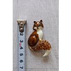 Брошь, кулон лиса