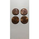 США 1 цент 4 шт