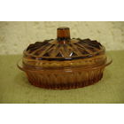 Масленка , стекло ( Неман )   целая