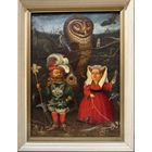 Почицкий В.В (dr.Klein);х/м; 65/86см.с учетом рамы"Повелители птиц"