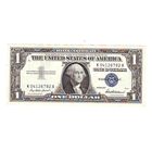 США 1 доллар 1957 год. Серебряный сертификат, синяя печать - состояние !