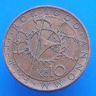 Чехия 10 крон 2000 смена тысячелетия