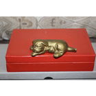 Фарфоровая статуэтка "Собачка", Goebel, номерная, без сколов и трещин, длина 9 см., высота 3 см., есть дефекты покрытия.