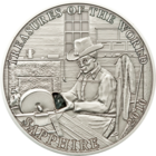 Палау 5 долларов 2010г. "Сокровища мира: Сапфир". Монета в капсуле; сертификат; подарочный футляр; коробка. СЕРЕБРО 25гр.