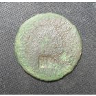 Грош Августа толстого с надчеканом