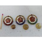 Комплект знаков. Воин - спортсмен. 1, 2, 3 разряды. тяжёлые, винт