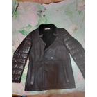 Куртка кожанная натур.удлинённая