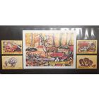 Азербайджан. Флора. Грибы. Блок и 4 марки (994)