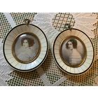 Портретная миниатюра Augusta Strob и др Живопись кость Германия антик Цена для быстрой продажи