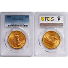 20 долларов 1928 г. Шагаюшая свобода. США. PCGS MS 64. Золото. KM# 131