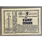 Банкнота 5 марок 1918 год. Штайнбург. Веймарская республика