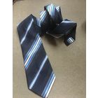 Галстук винтаж Ирландия В Полоску синий