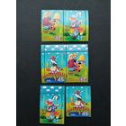 Украина 2003 Две сцепки из 2 марок и две марки из малого листа "Украинские народные сказки" (чистые**) Mi.548-550 каталог 1.80 евро