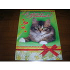 С днем рождения Котенок Двойная подписана