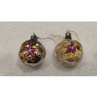 Игрушка елочная шар звезда 2 шт