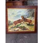 Винтажная картина с оленями