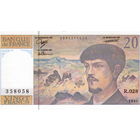 Франция, 20 франков (Дебюсси), 1990 г. UNC-